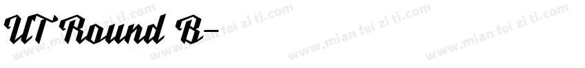 UT Round B字体转换